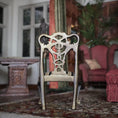 Load image into Gallery viewer, Chippendale-Style Ribbon-Back Side Chair with Silk Upholstered Seat
