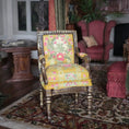 Load image into Gallery viewer, Hand Painted Louis XVI Armchair Gold Clay Decor Furniture Miniature Dollhouse
