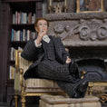 Load image into Gallery viewer, Miniature Dollhouse Porcelain Executive Gentleman Man Doll Cigarette & Wool Suit