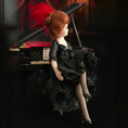 Load image into Gallery viewer, Miniature Dollhouse French Saloon Girl Porcelain Doll Victorian Cabaret Lady