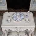 Load image into Gallery viewer, RESERVED IRENE ONLY Beate Wickert French Limoges Style Blue Violets Floral Dollhouse Miniature Tea Service