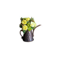 Load image into Gallery viewer, Miniature Dollhouse Japanese Clay Yellow & White Roses Copper Watering Can 1:6