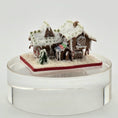 Load image into Gallery viewer, Gingerbread house miniature on a clear base with a white background