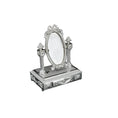 Load image into Gallery viewer, Miniature Dollhouse Sterling Silver Dressing or Vanity Mirror Dimitri Shevchenko