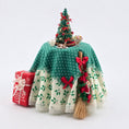 Load image into Gallery viewer, Decorative Christmas scene with a small tree, presents, and a broom on a white background