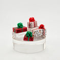 Load image into Gallery viewer, four miniature christmas gifts on a white background