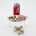 Load image into Gallery viewer, Miniature dollhouse Decorative gift box set with various patterns on a white background