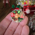 Load image into Gallery viewer, miniature dollhouse cookies on platter, held in hand