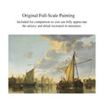 Load image into Gallery viewer, IGMA Joachim Kuhner The Maas at Dordrecht Maritime Oil Painting