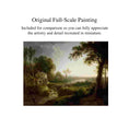 Load image into Gallery viewer, Leslie Smith 1995 River Landscape with Cattle After William Ashford Painting