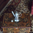 Load image into Gallery viewer, Miniature Dollhouse Old French Sterling Silver Coffeepot Chocolate Jug 1:12