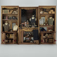 Load image into Gallery viewer, RESERVED FOR Frank Lloyd Wright OOAK Gentleman's Wardrobe Wall Diorama Over 80 Pieces