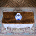 Load image into Gallery viewer, Miniature Dollhouse Hand Painted Blue White Porcelain Lotus Vase Ming Style OOAK