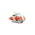 Load image into Gallery viewer, Randall Zadar Cool Little Cars #3 Mouse Car Bronze Figurine Retired 2006 Red & White