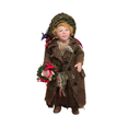 Load image into Gallery viewer, Doris Tussing Smiling Street Urchin Peddler Girl with Christmas Wreath Child Doll