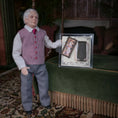 Load image into Gallery viewer, Lori Ann Potts Gentleman’s Tweed Tie Gift Set Dollhouse Miniature

