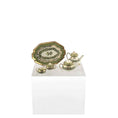 Load image into Gallery viewer, Jean Yingling OOAK Green Ivy Tea & Coffee Service Dollhouse Miniature Set
