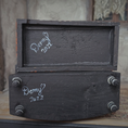 Load image into Gallery viewer, Hand-Painted Halloween Furniture Spooky OOAK Sideboard & Kitchen Hutch by Demy
