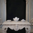 Load image into Gallery viewer, Jo Parker Pale Blue Victorian Rosebud Tea Service Dollhouse Miniature Porcelain Set
