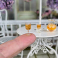 Load image into Gallery viewer, Artisan Hand-Blown Glass 3-Pc Summer Iced Tea Set Miniature

