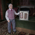 Load image into Gallery viewer, Lori Ann Potts Herringbone Gentleman’s Tie Gift Set Dollhouse Miniature

