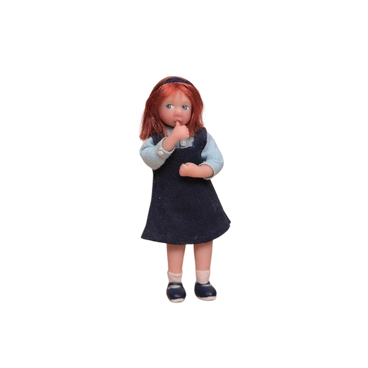 Irina Martin Thumb-Sucking Yound Little Girl 1:12 Sculpted Clay Doll