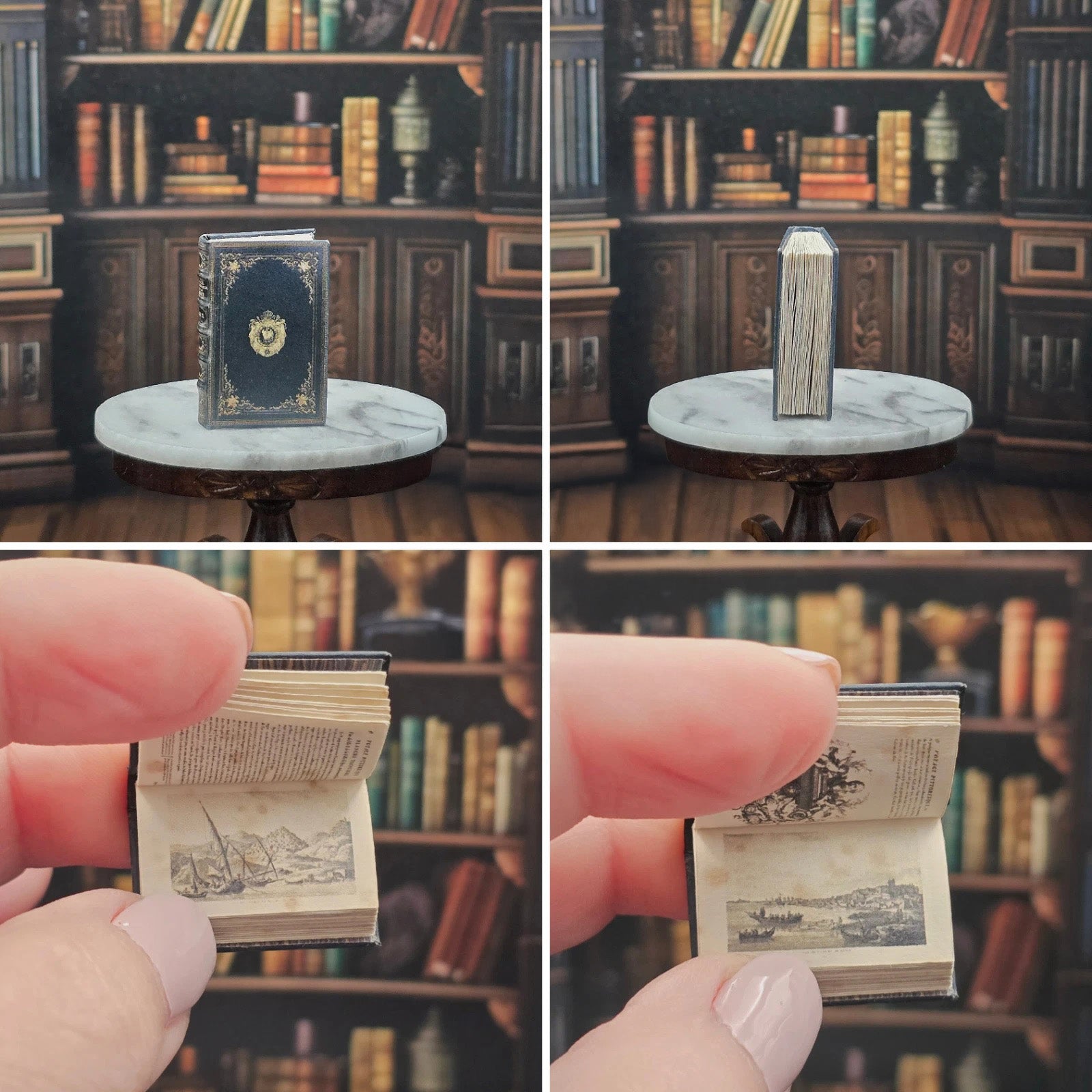 Hand-Crafted Japanese Artisan Five-Volume Voyage Pittoresque de la Grèce Book Set