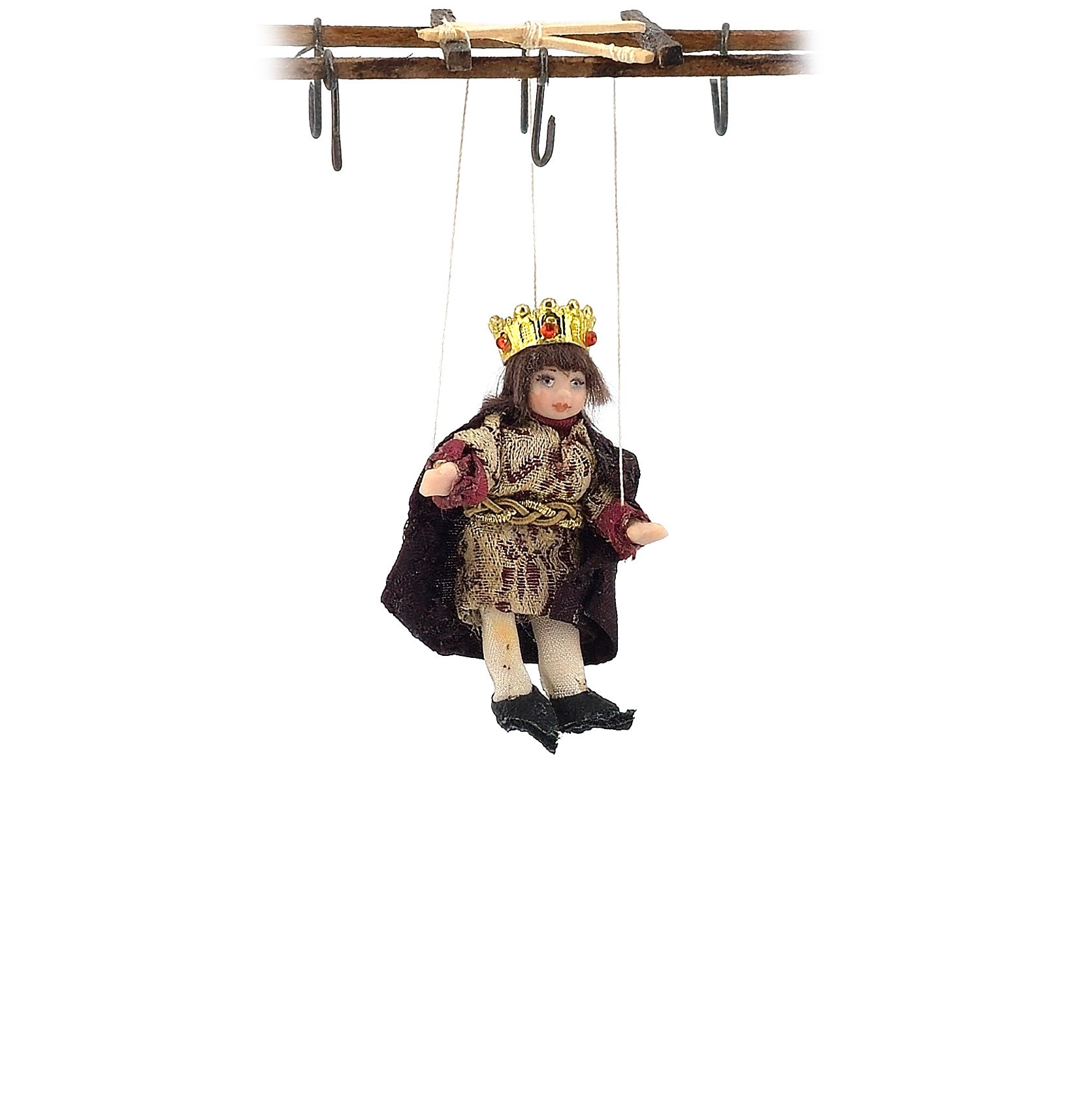 1:12 Royal Prince or Young King Marionette Puppet by Loretta Kasza