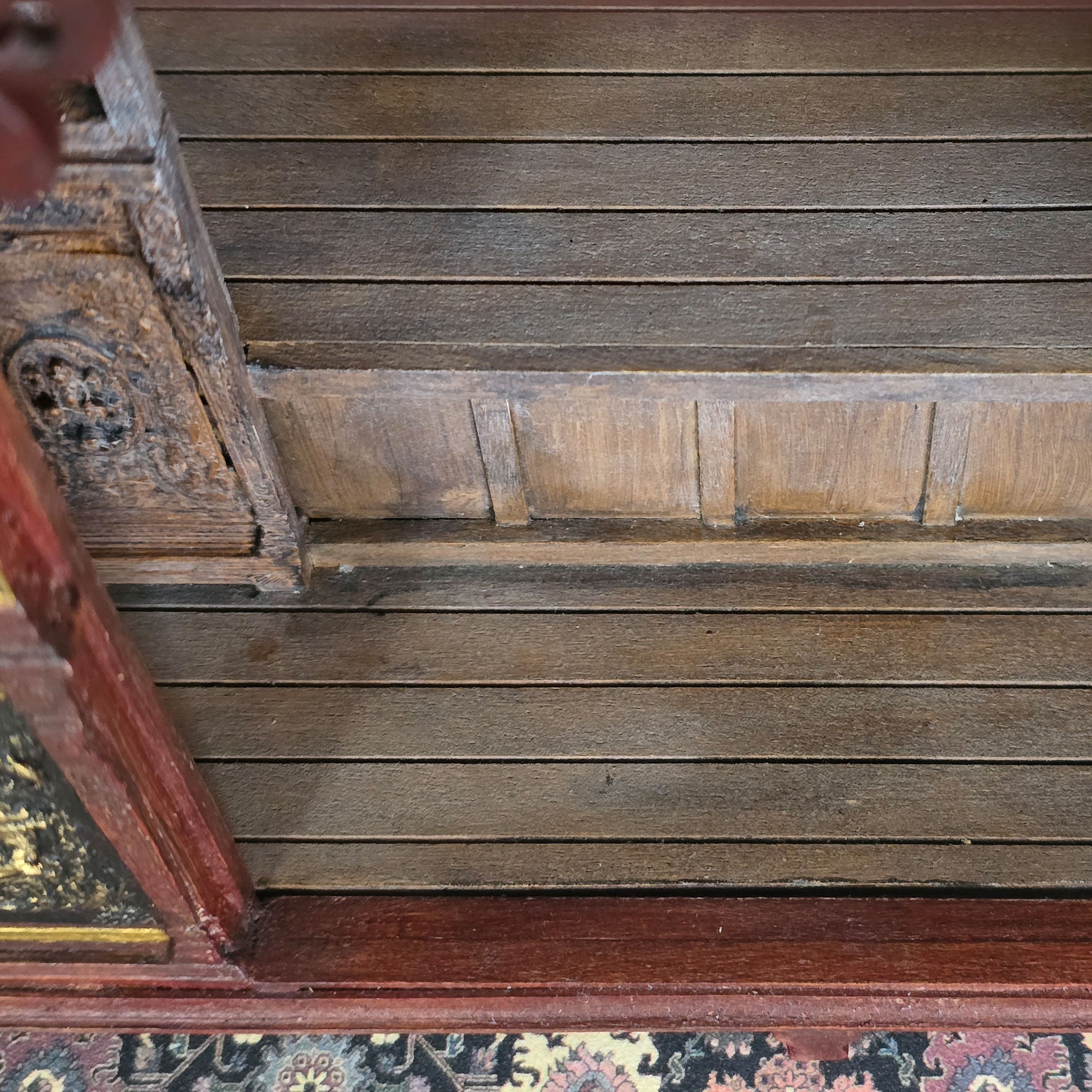 Rare Enclosed Chinese Opium Wedding Bed Marriage Alcove Bed with Lanterns by June Clinkscales 2019
