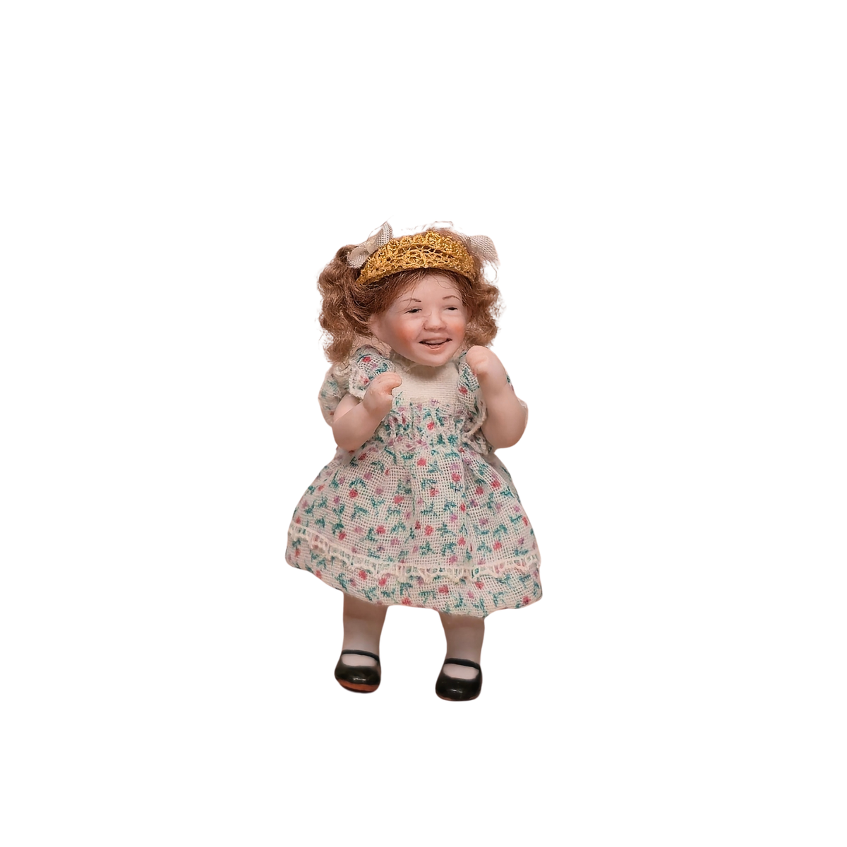 Joan Blackwood Giddy Laughing Birthday Little Girl 1:12 Sculpted Porcelain Doll