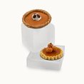 Load image into Gallery viewer, Pumpkin Pie & Tart Pair of Desserts Vintage Artisan Hand Sculpted Fall Miniature Desserts
