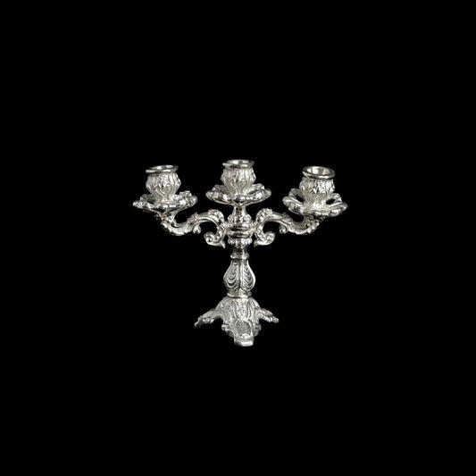 Dimitri Shevchenko Sterling Silver Baroque Candelabra Dollhouse Miniature