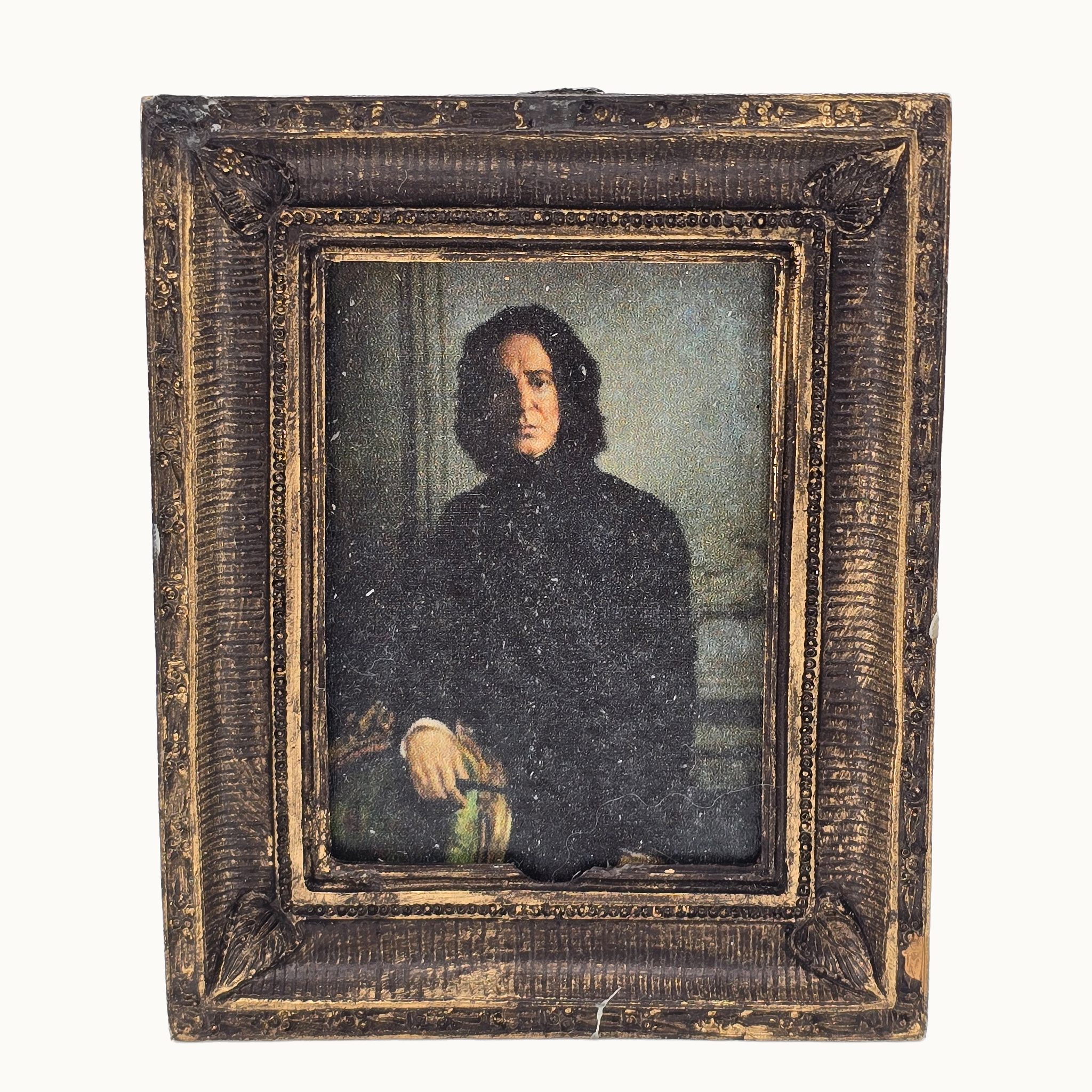 Professor Severus Snape Framed Print Distressed Aged Carved Frame