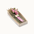 Load image into Gallery viewer, Arlene Bellinger Pink Silk Roses & Baby's Breath Bouquet Romantic Gift Box
