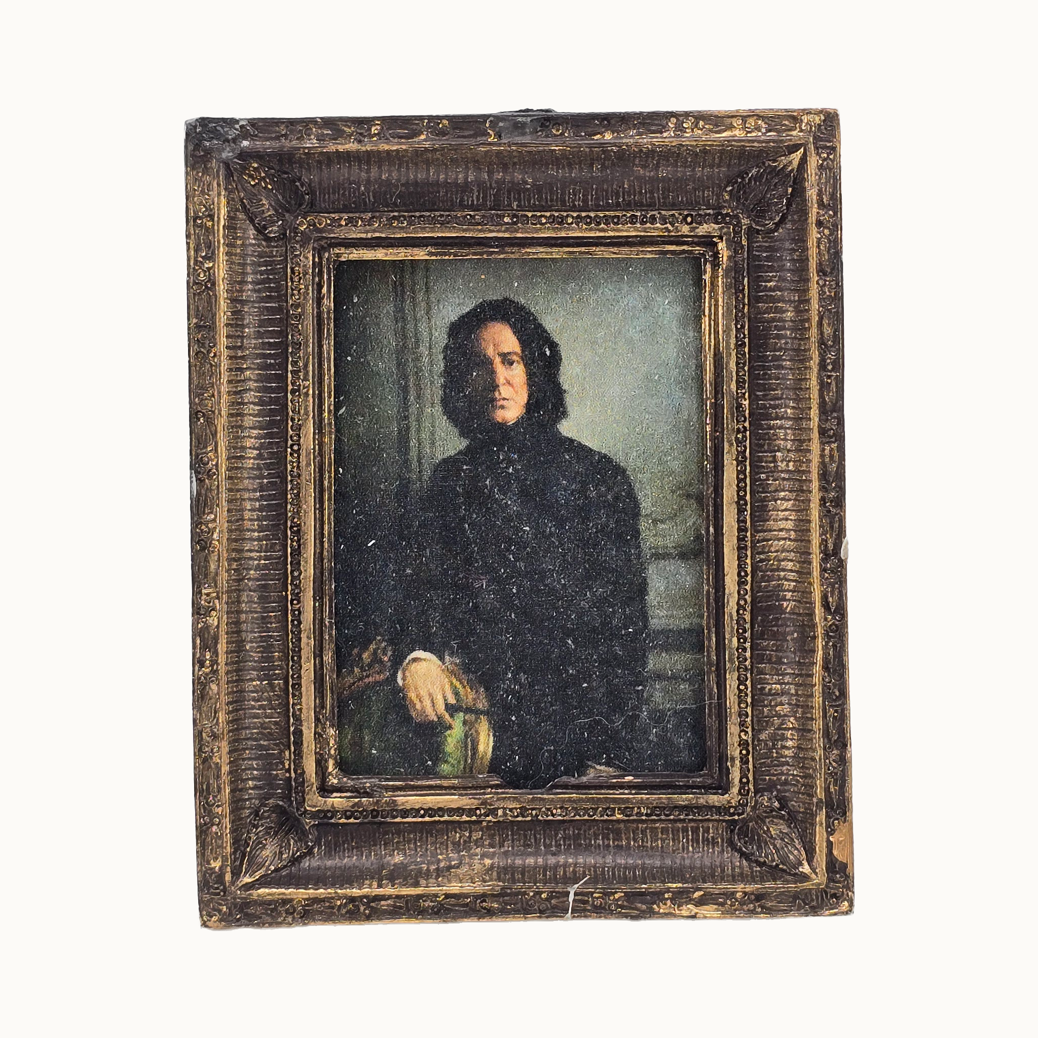 Professor Severus Snape Framed Print Distressed Aged Carved Frame