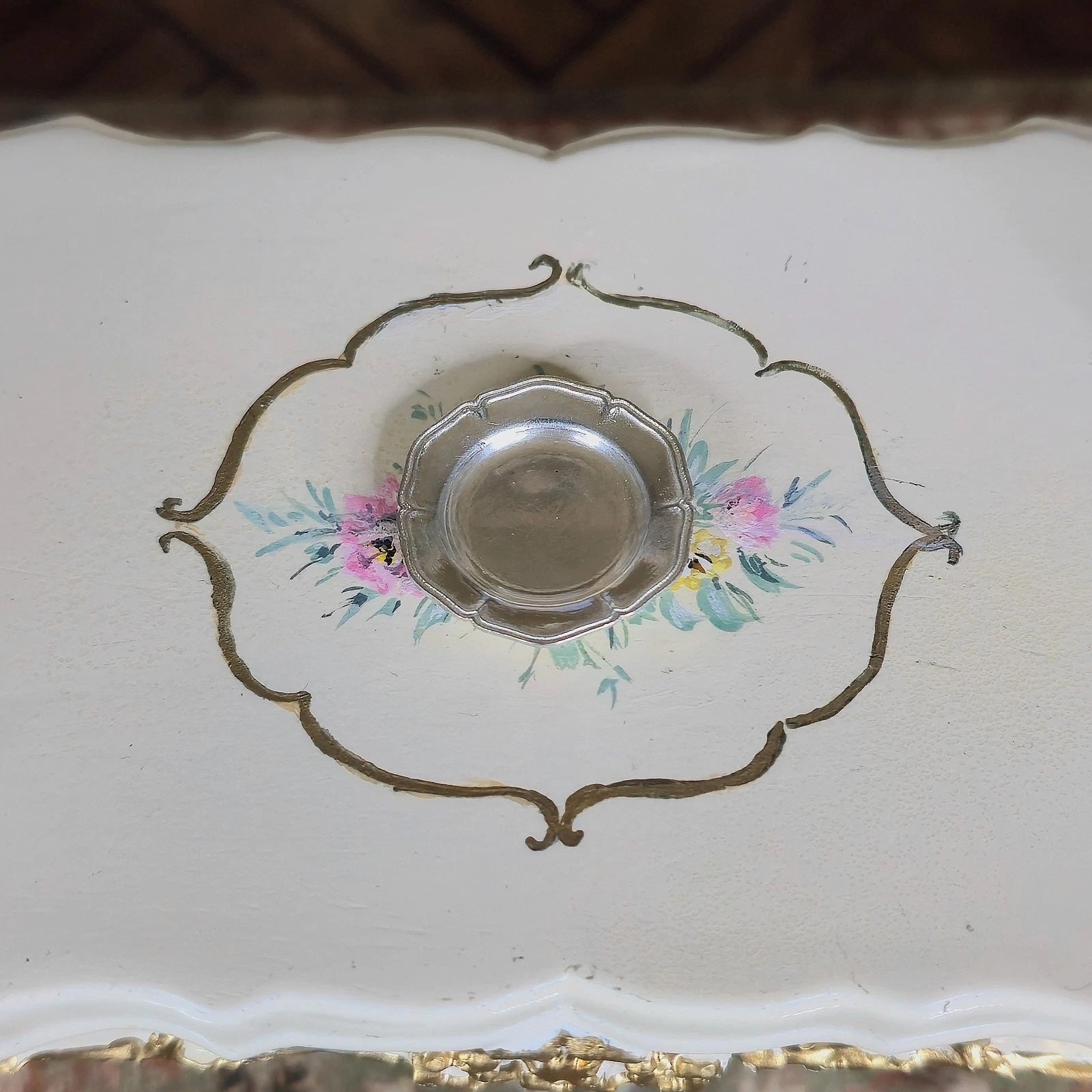 Dimitri Shevchenko Sterling Silver Serving Plate Dollhouse Miniature