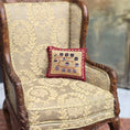 Load image into Gallery viewer, Sharon Garmize Floral Square Micro Petit-Point Pillow with Silk Back
