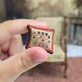 Load image into Gallery viewer, Sharon Garmize Floral Square Micro Petit-Point Pillow with Silk Back
