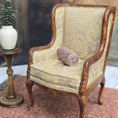 Load image into Gallery viewer, Sharon Garmize Micro Petit-Point Bolster Pillow in Pink & Dove Gray
