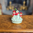 Load image into Gallery viewer, Randall Zadar Snowman Family Bronze Christmas Figurine Retired 2001 #65
