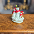 Load image into Gallery viewer, Randall Zadar Snowman Family Bronze Christmas Figurine Retired 2001 #65
