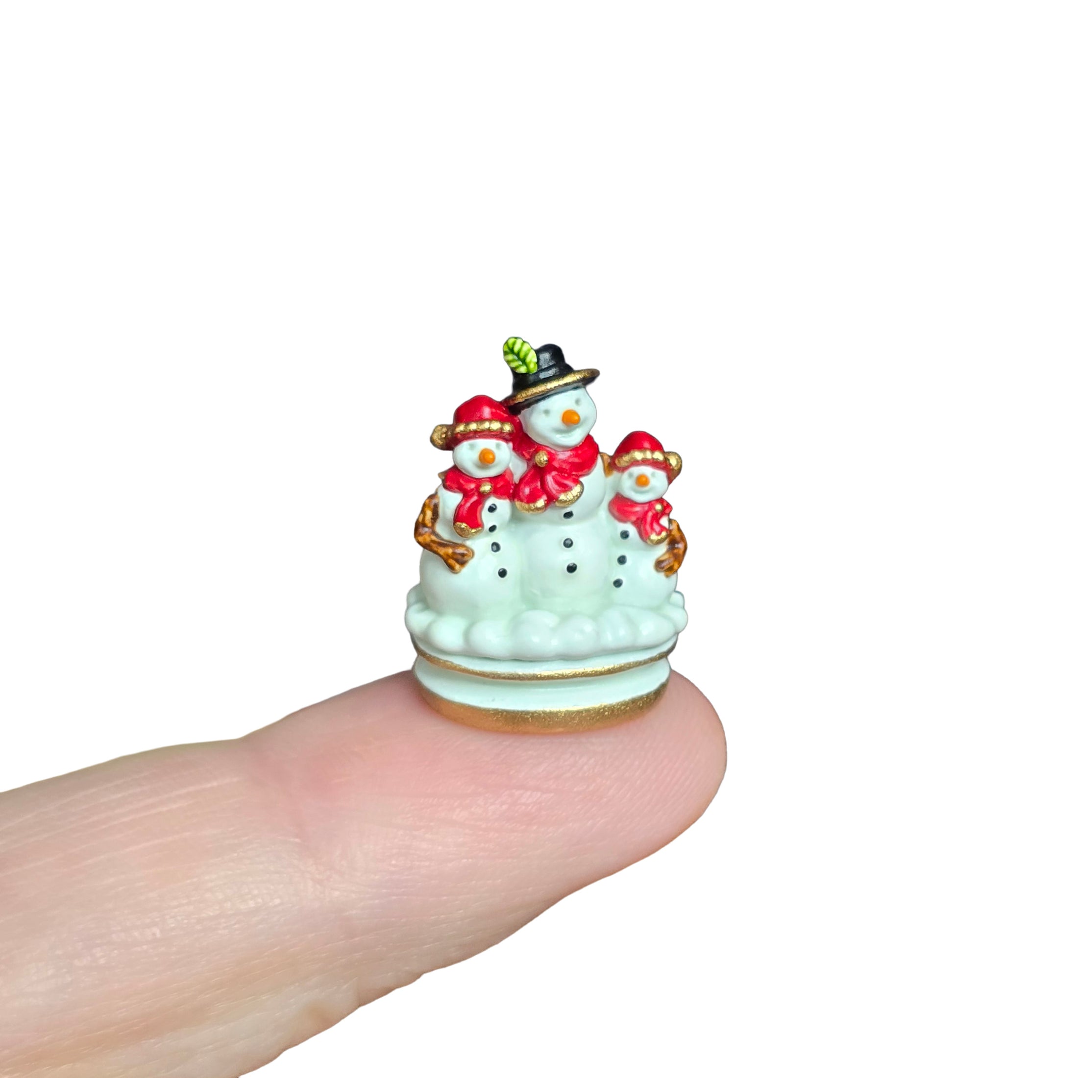 Randall Zadar Snowman Family Bronze Christmas Figurine Retired 2001 #65