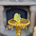 Load image into Gallery viewer, Randall Zadar Meissen Style Peacock Micro Bronze Figurine Retired 2015
