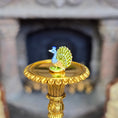 Load image into Gallery viewer, Randall Zadar Meissen Style Peacock Micro Bronze Figurine Retired 2015
