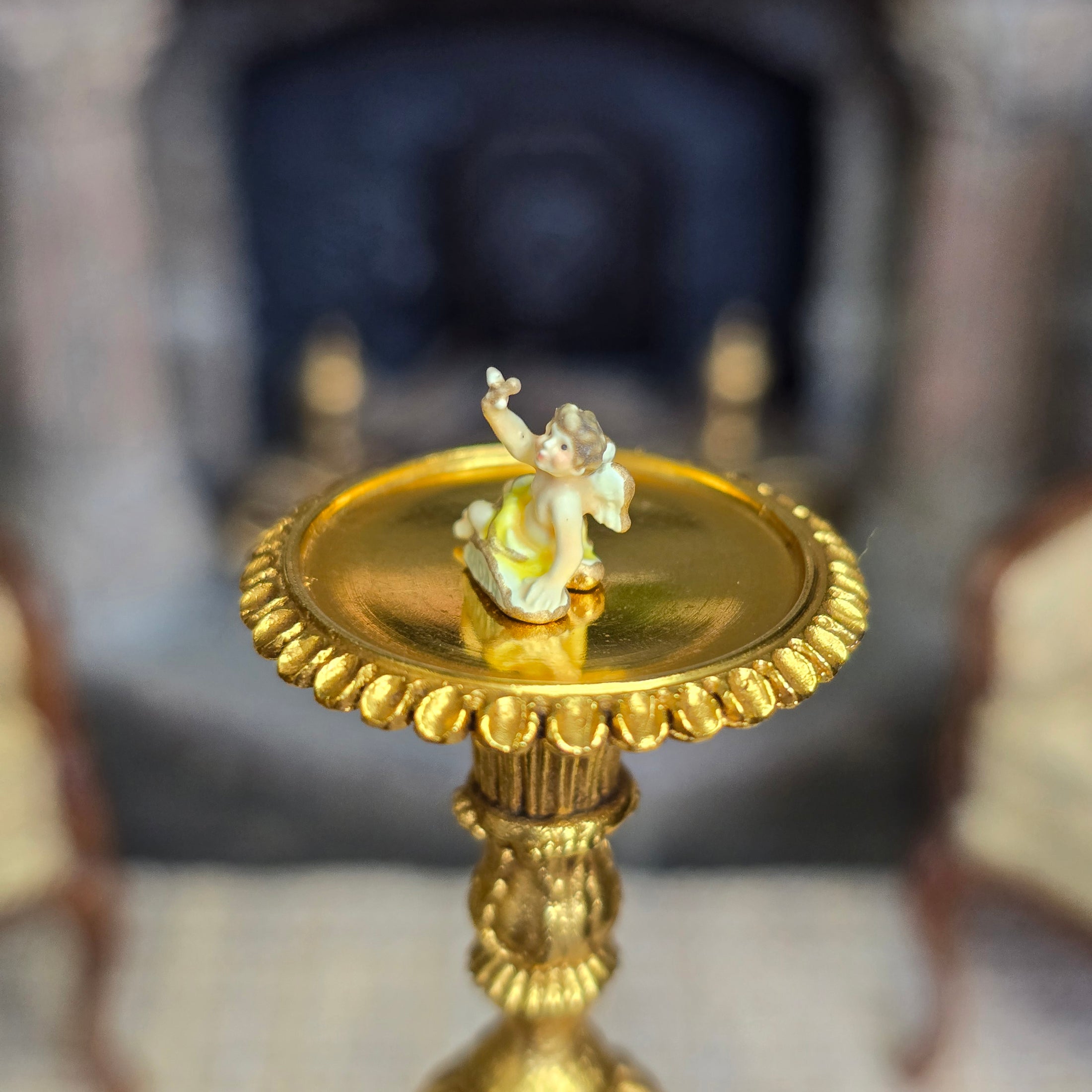 Randall Zadar 'Cupid with Jewelry' Micro Bronze Figurine Retired 2015
