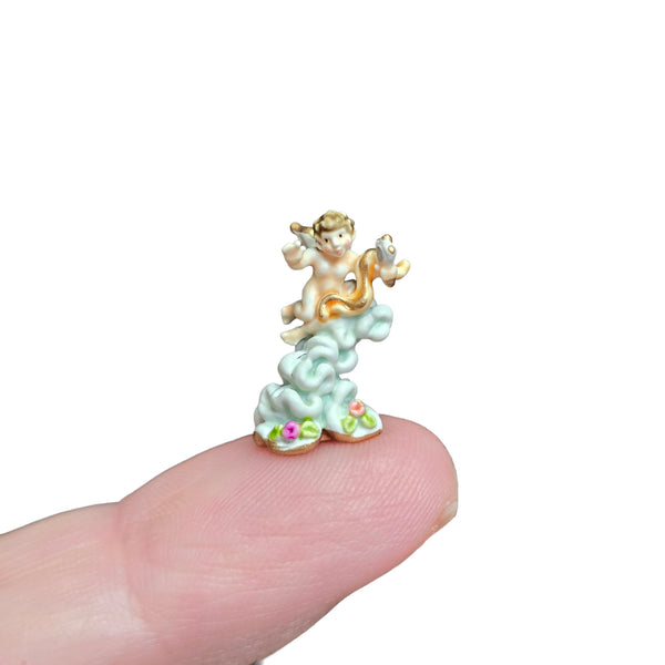 Randall Zadar 'Cupid with Mirror' Micro Bronze Figurine Retired 2015