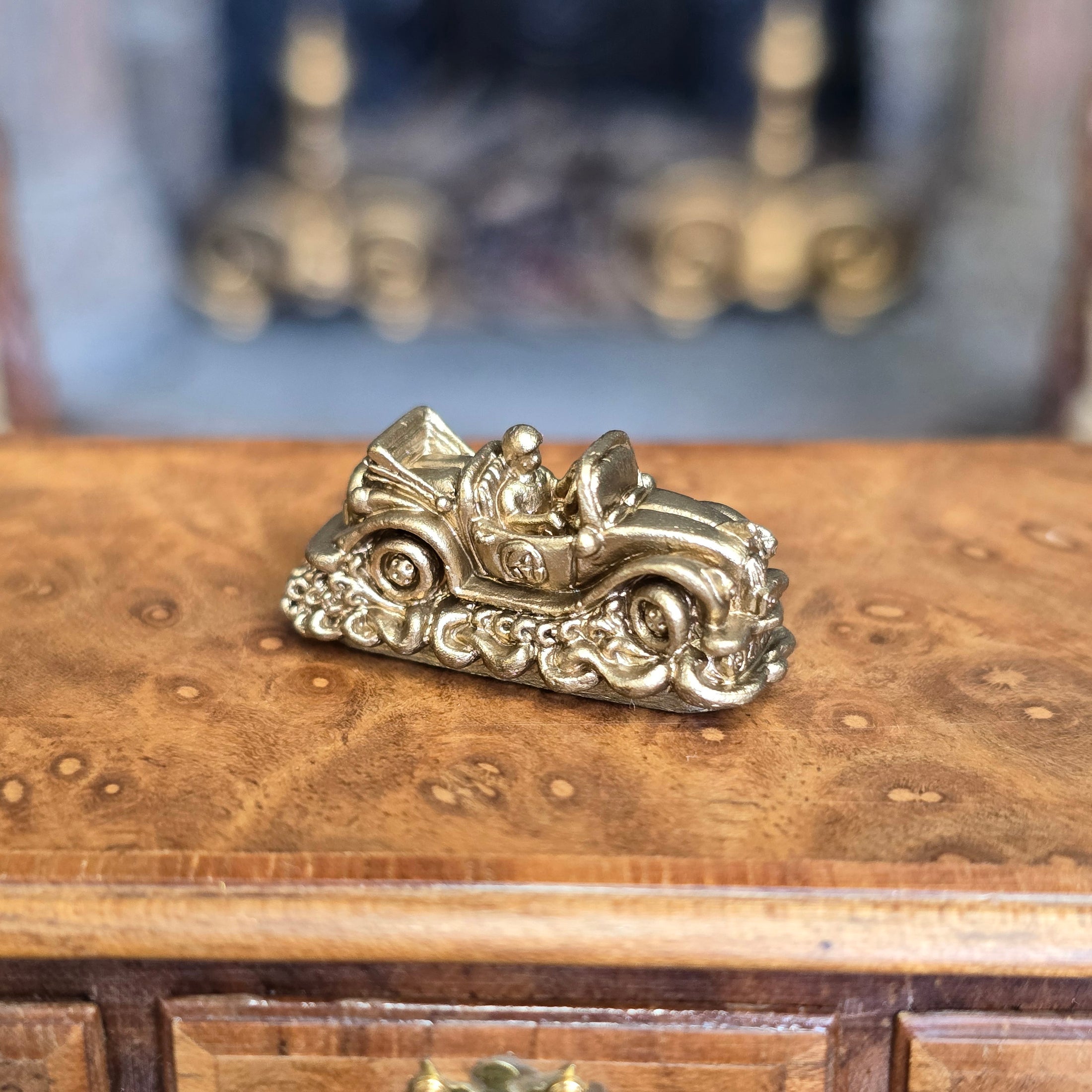 Randall Zadar Micro Racer Bronze Figurine Retired 2001 Roadster