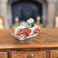 Load image into Gallery viewer, Randall Zadar Cool Little Cars #3 Mouse Car Bronze Figurine Retired 2006 Red & White
