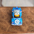 Load image into Gallery viewer, Randall Zadar Cool Little Cars #3 Mouse Car Bronze Figurine Retired 2006 Blue
