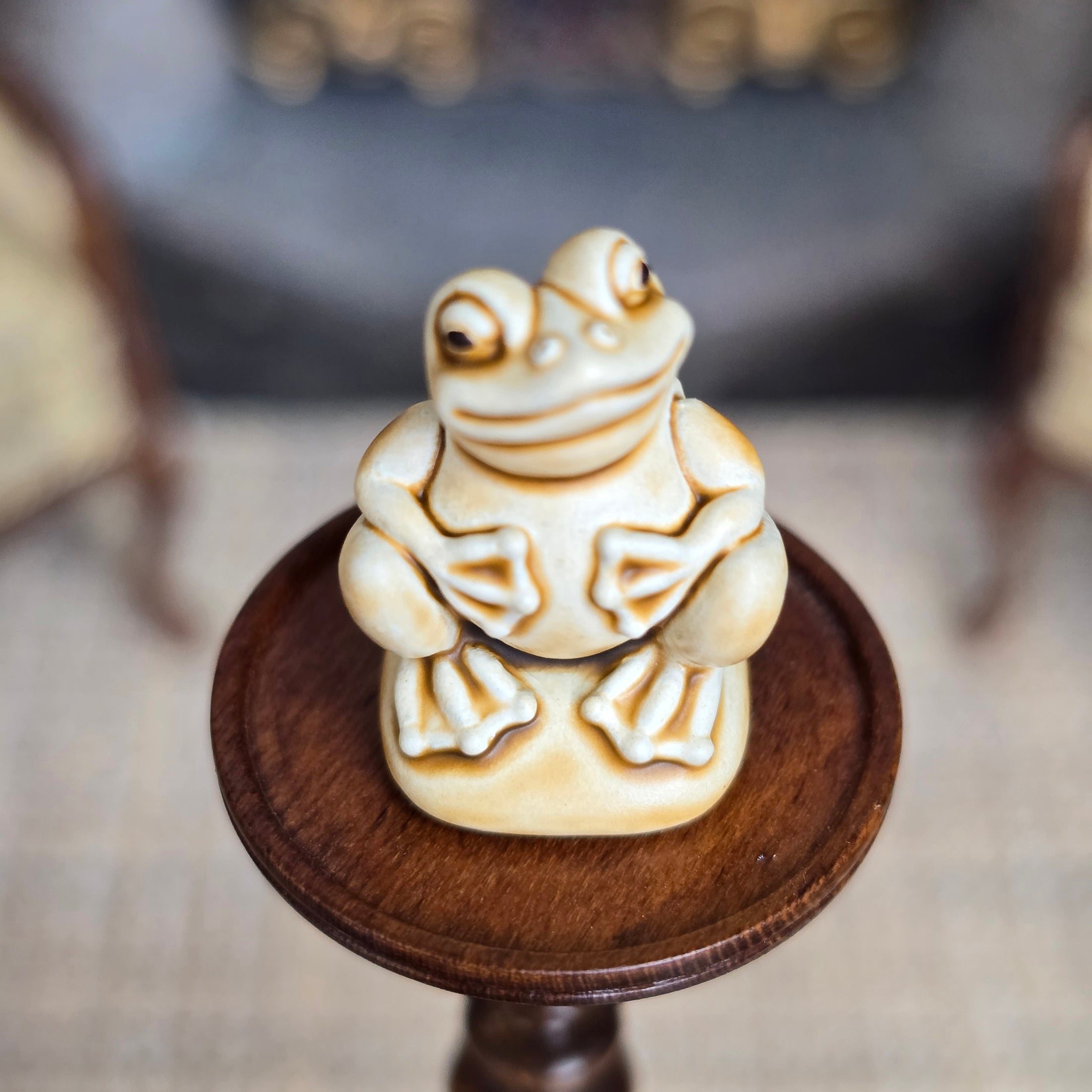Randall Zadar Ivory Frog One Bronze Figurine Retired 2009 #148